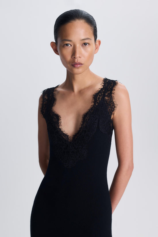 Zinnia Lace Cashmere Midi Dress