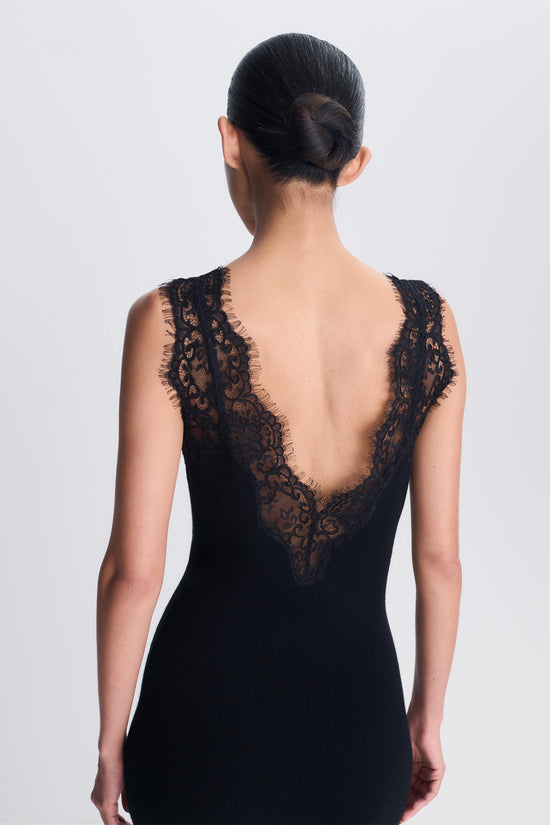 Zinnia Lace Cashmere Midi Dress