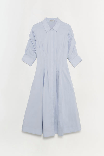 Jazz Pintuck Midi Dress - Periwinkle Blue Sky | SIMKHAI