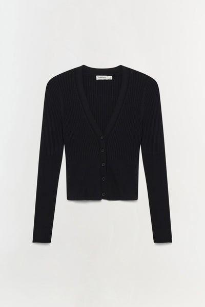 Ailany Shrunken Cardigan - Black | SIMKHAI
