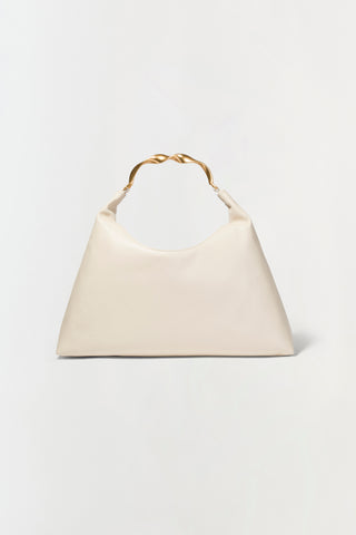 Twist Leather Hobo