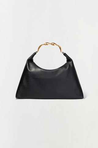 Twist Leather Hobo