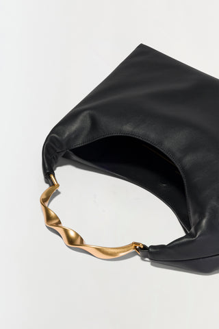 Twist Leather Hobo