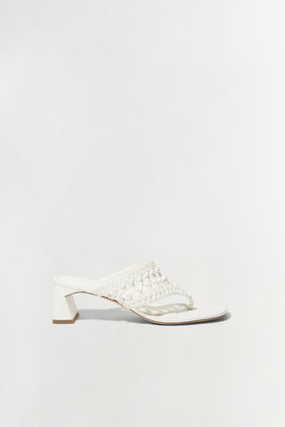 Alia Woven Block Heel Sandal