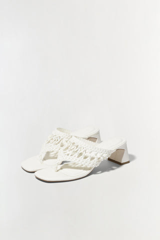 Alia Woven Block Heel Sandal