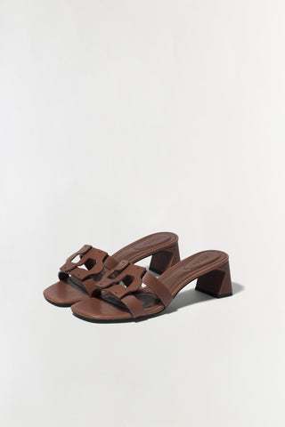 Simkhai Monogram Block Heel Sandal