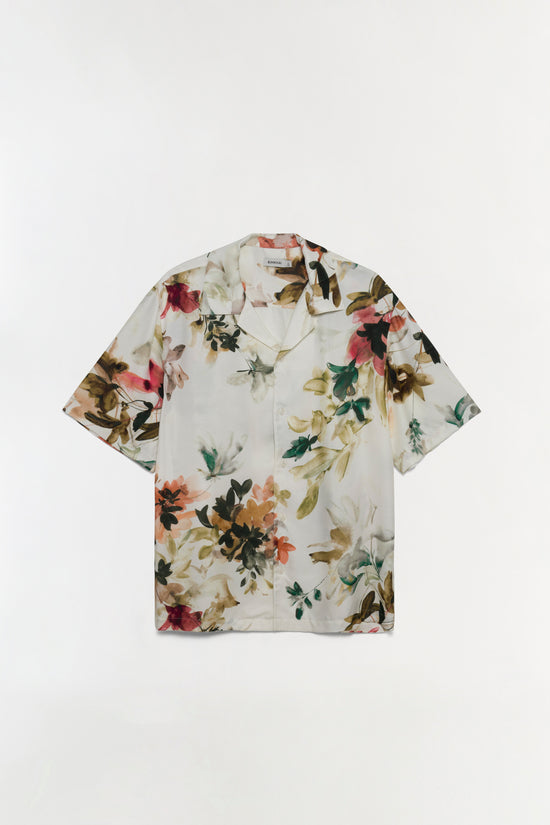 Casper Floral Printed Silk Shirt