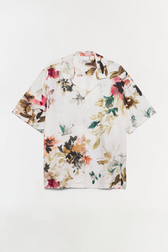 Casper Floral Printed Silk Shirt