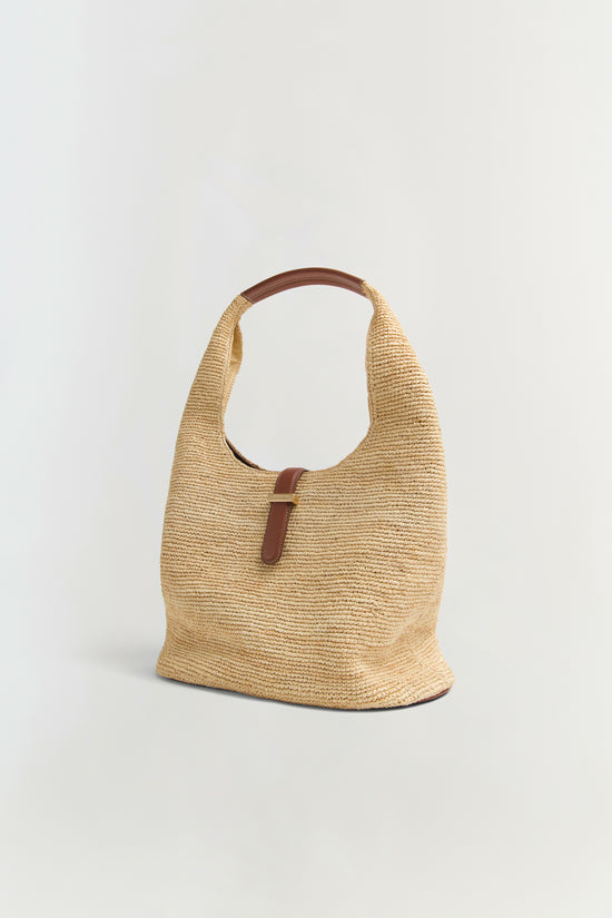 Khai Raffia Hobo Bag
