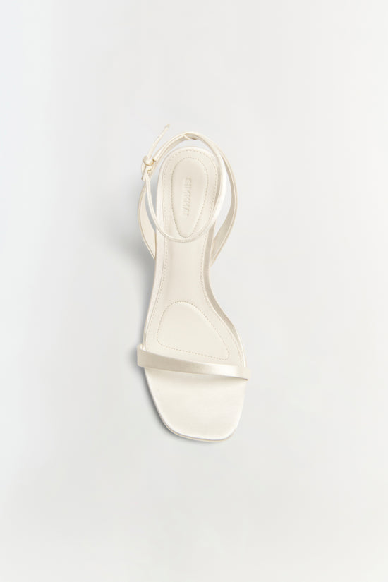 Bridget Satin Shell Wedge Sandal