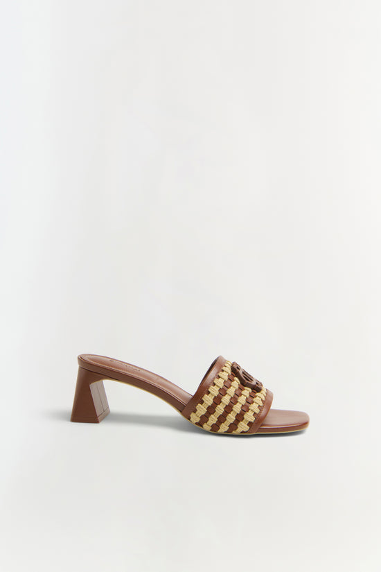 Sydney Rope Woven Block Heel