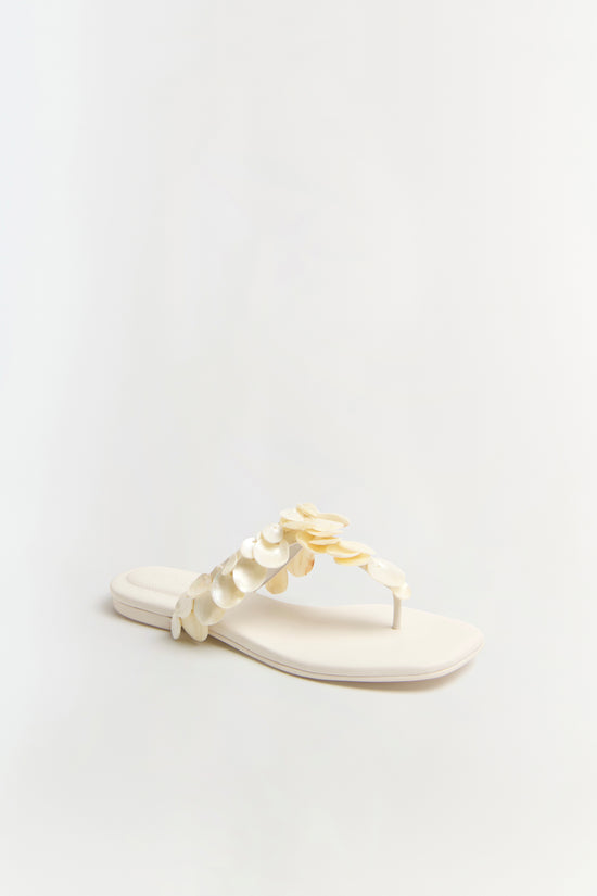 Elin Shell Beaded Sandal