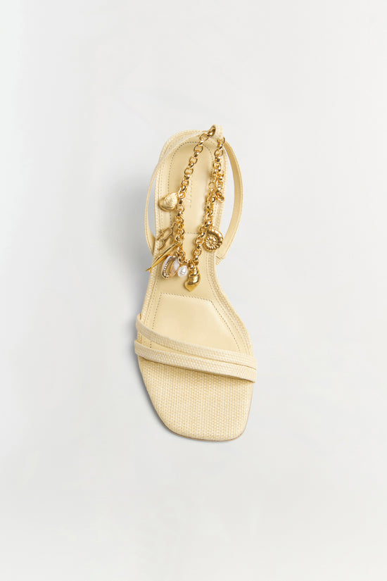 Caspian Raffia Strappy Heel