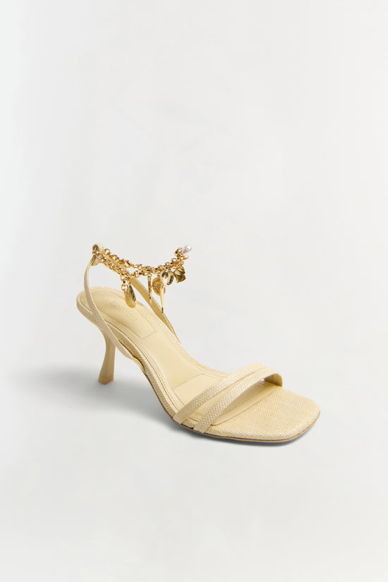 Caspian Raffia Strappy Heel