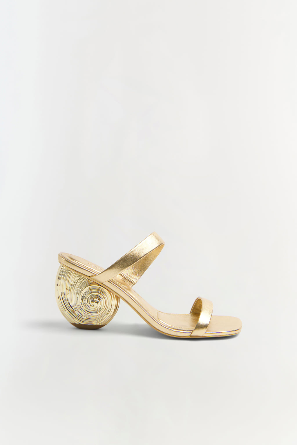 Marion Metallic Leather Shell Heel – SIMKHAI