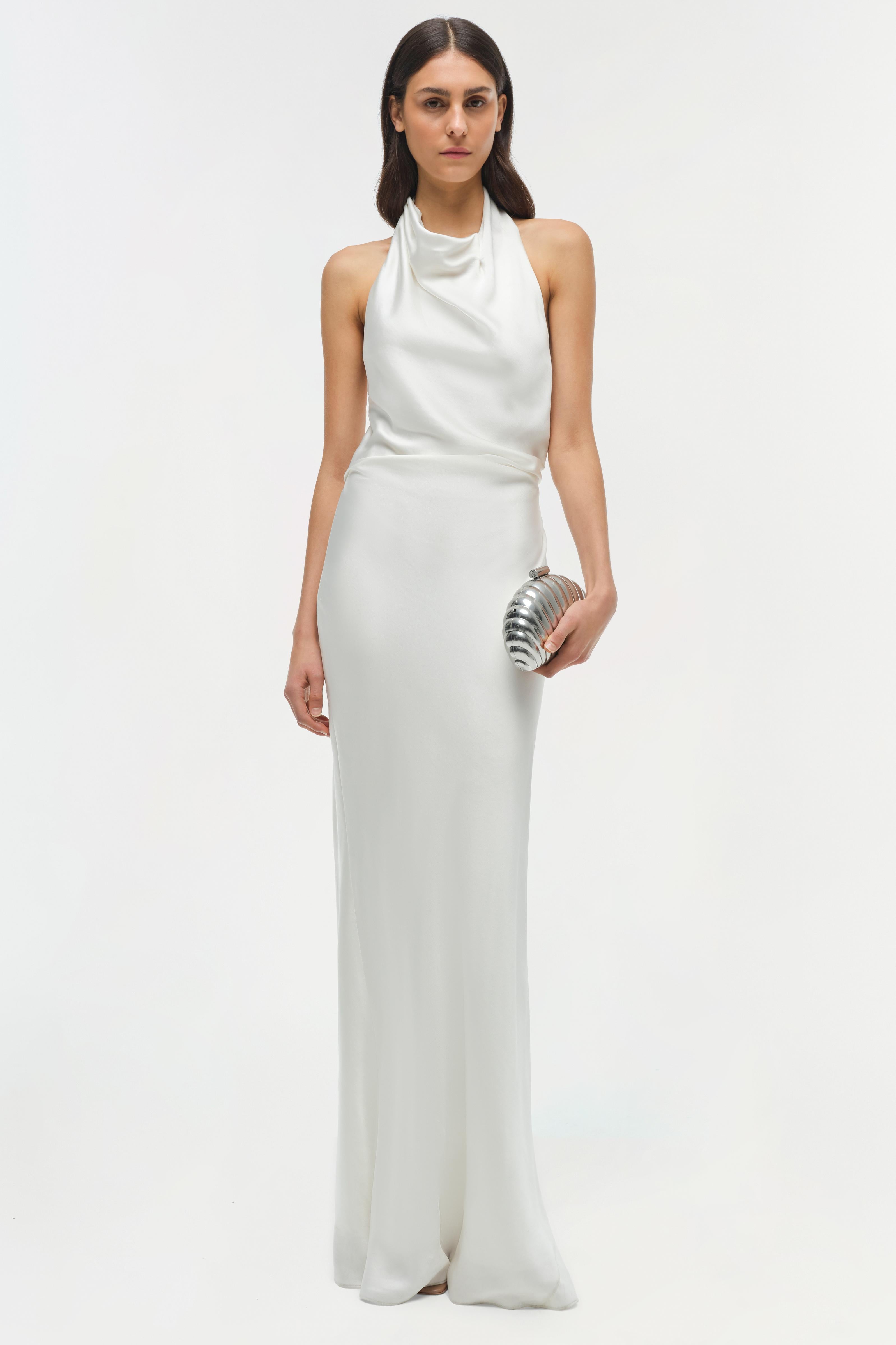 Reannon Draped Gown - Ivory Reannon Draped Gown - Ivory