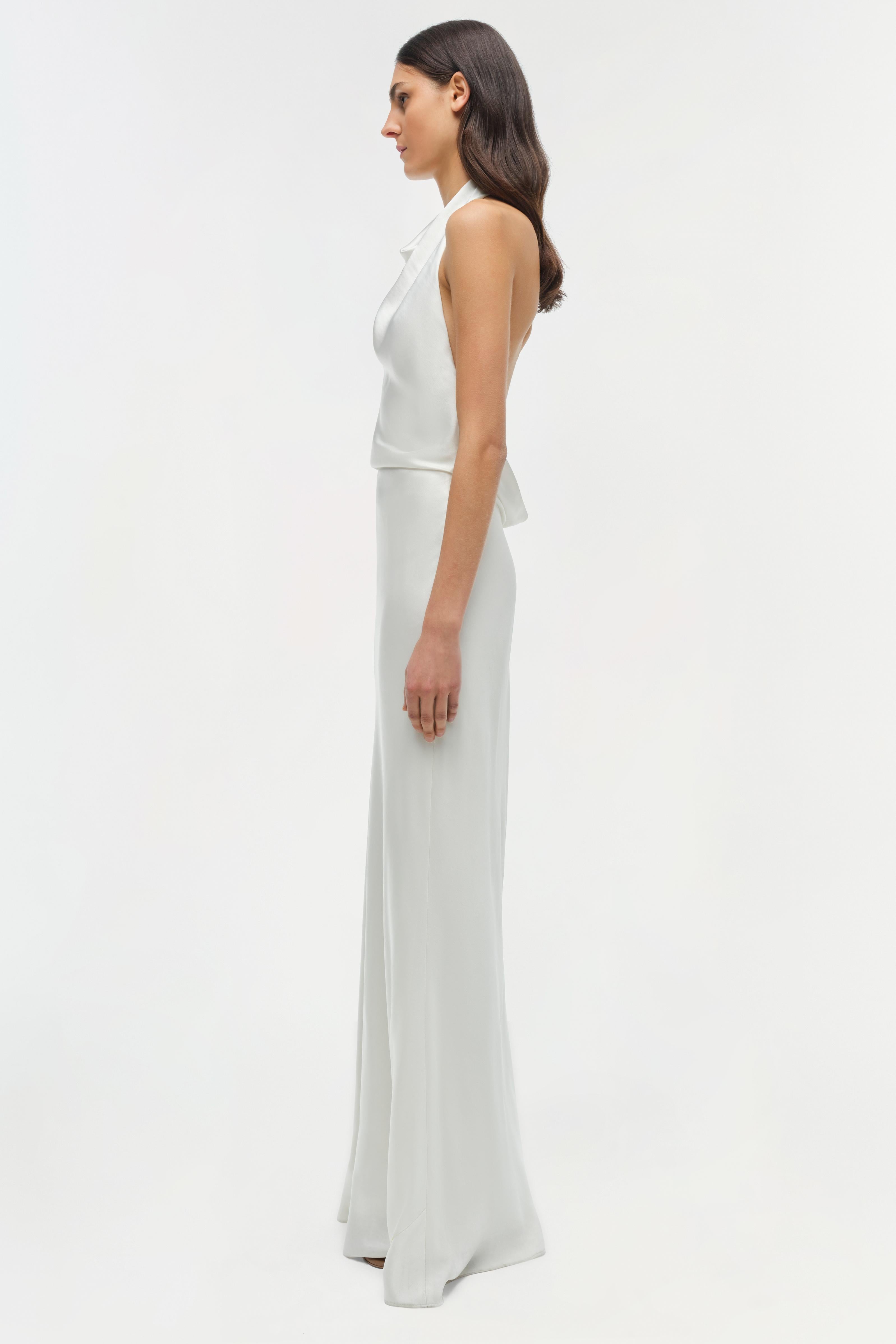 Reannon Draped Gown - Ivory | SIMKHAI Reannon Draped Gown - Ivory | SIMKHAI