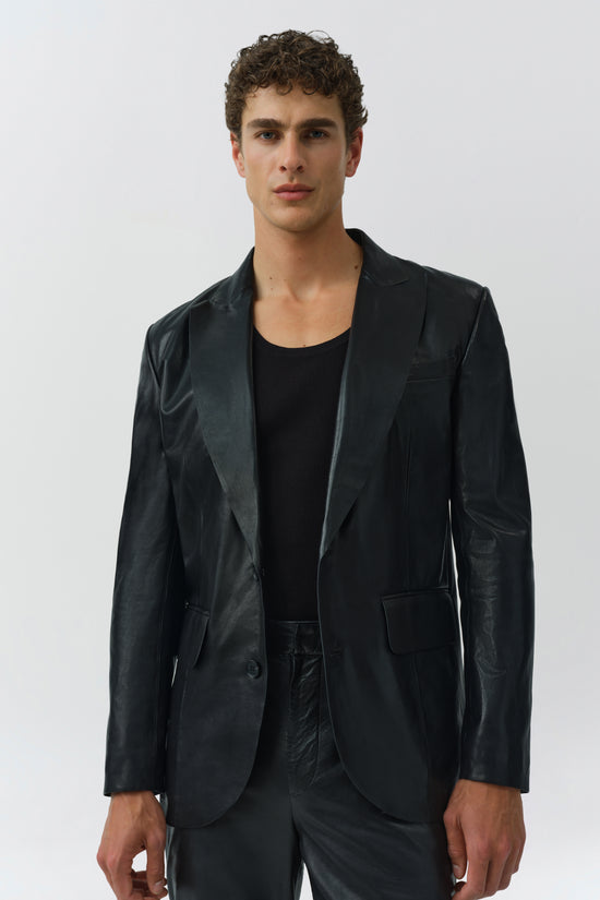 Linden Leather Blazer