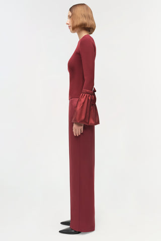 Agata Taffeta Knit Top