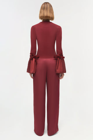Agata Taffeta Knit Top