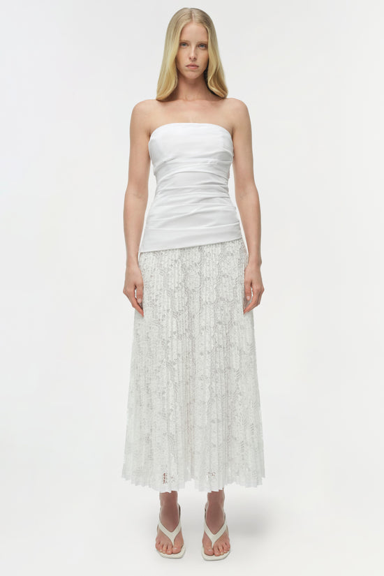 Annalise Cotton Lace Midi Dress