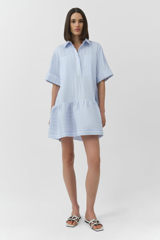 Criss Short Sleeve Shirt Dress