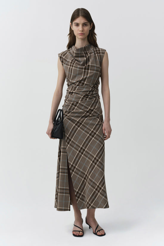 Burke Draped Midi Dress