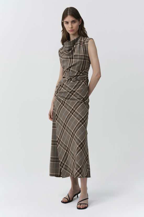 Burke Draped Midi Dress