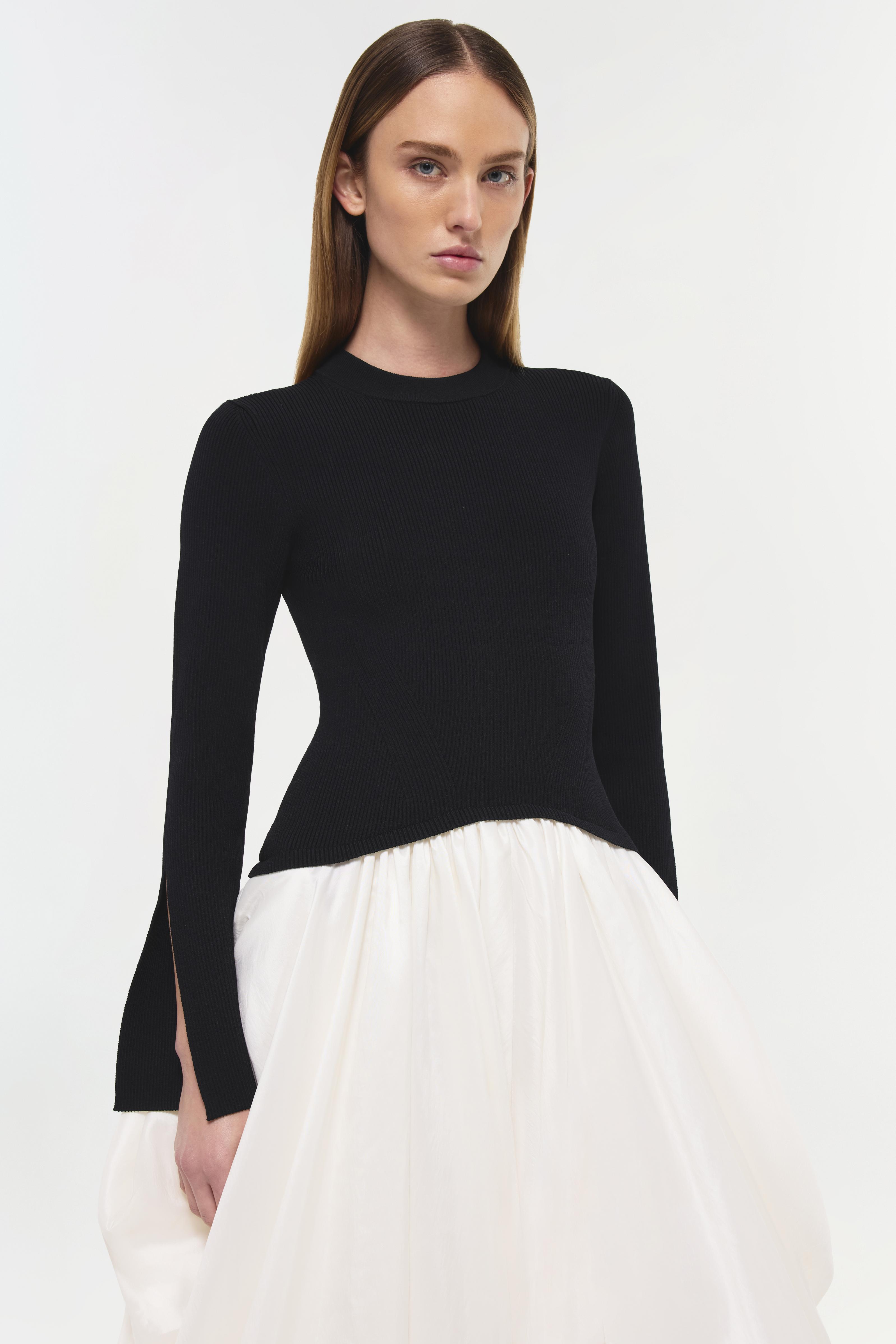 SIMKHAI Kenlie Midi Dress - Black SIMKHAI Kenlie Midi Dress - Black
