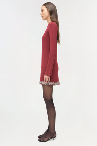 Farley Embellished Knit Mini Dress