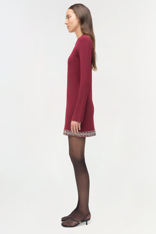 Farley Embellished Knit Mini Dress