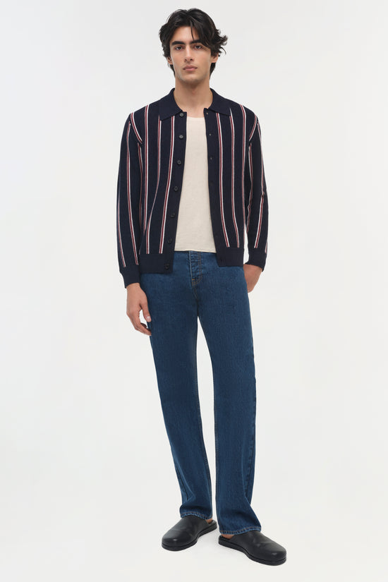Elio Wool Collared Cardigan