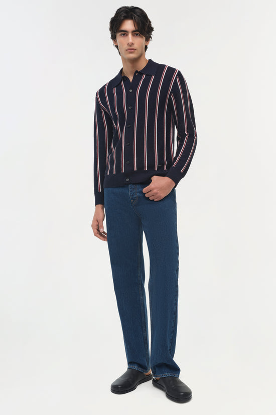 Elio Wool Collared Cardigan