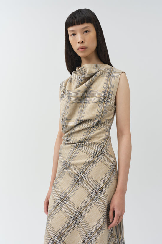 Burke Draped Midi Dress