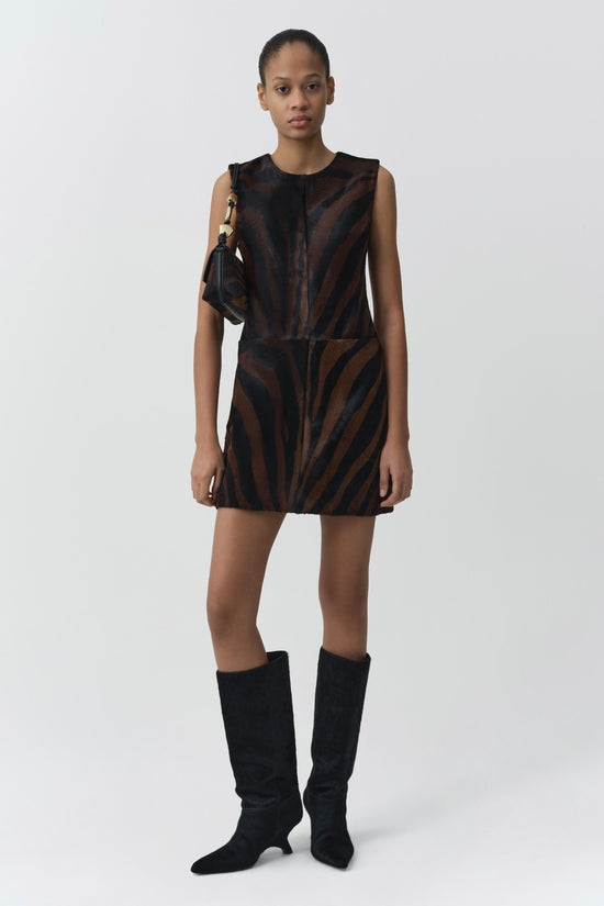 Sonoma Calf Hair Mini Dress