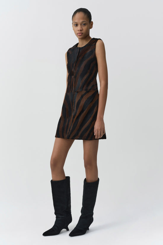 Sonoma Calf Hair Mini Dress