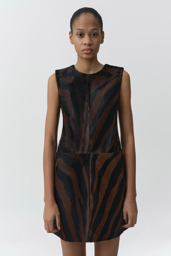 Sonoma Calf Hair Mini Dress