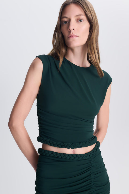 Valen Draped Jersey Top