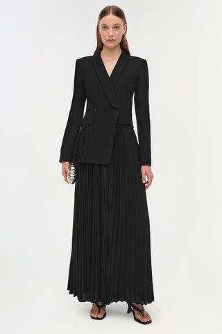 Alexandra Pleated Blazer Midi Dress