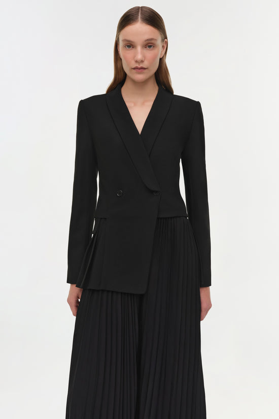 Alexandra Pleated Blazer Midi Dress