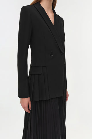 Alexandra Pleated Blazer Midi Dress