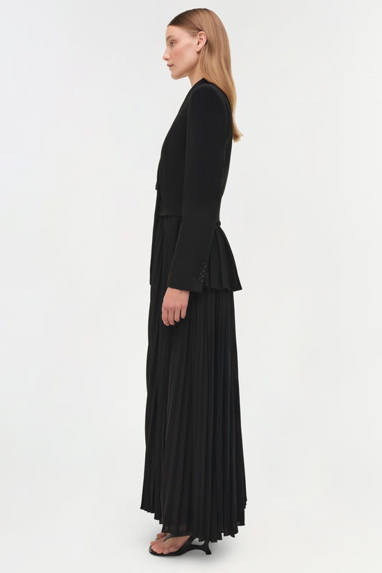 Alexandra Pleated Blazer Midi Dress