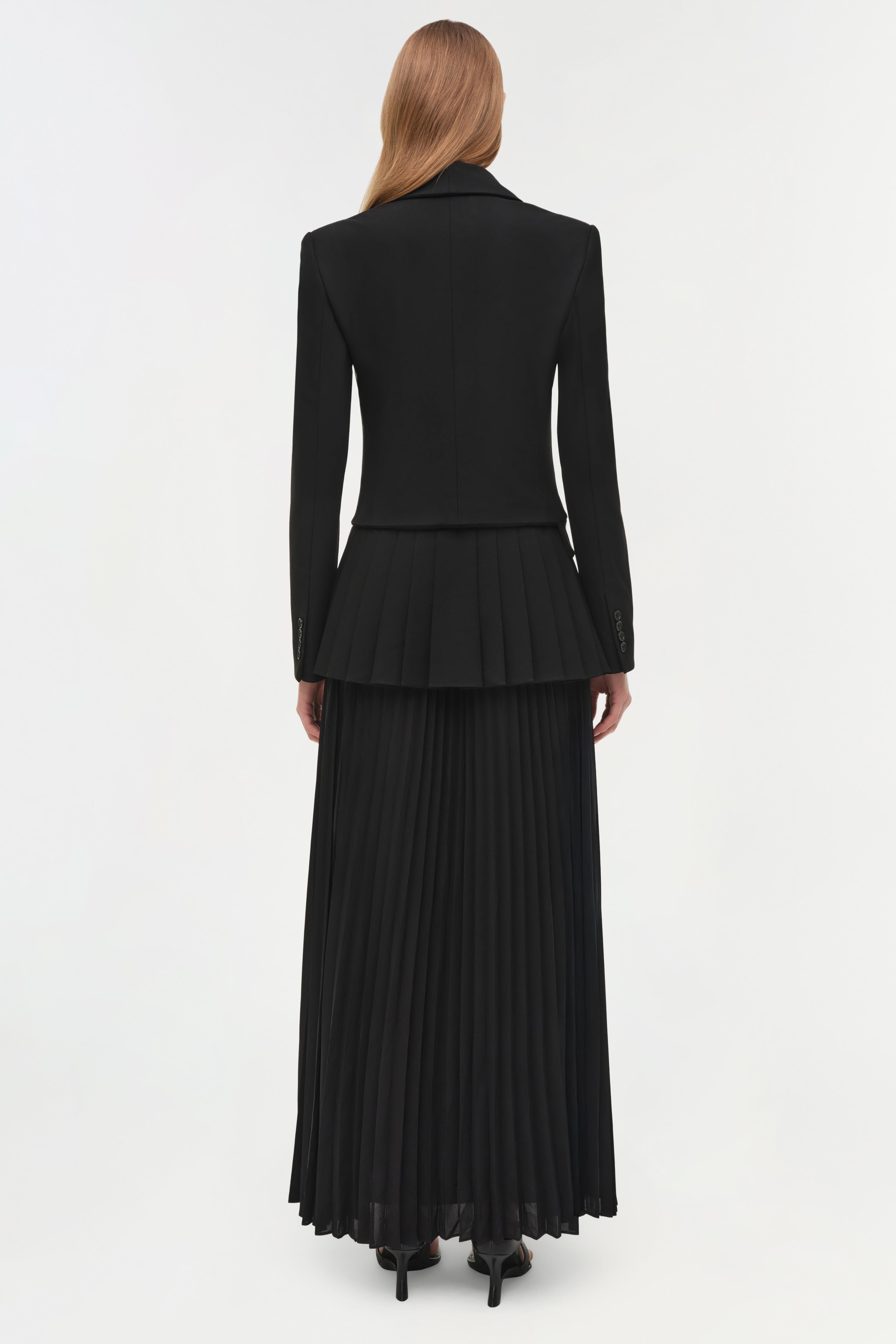 noora pleated blazer dress Elegance Pleated Blazer Dress