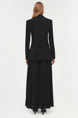 Alexandra Pleated Blazer Midi Dress