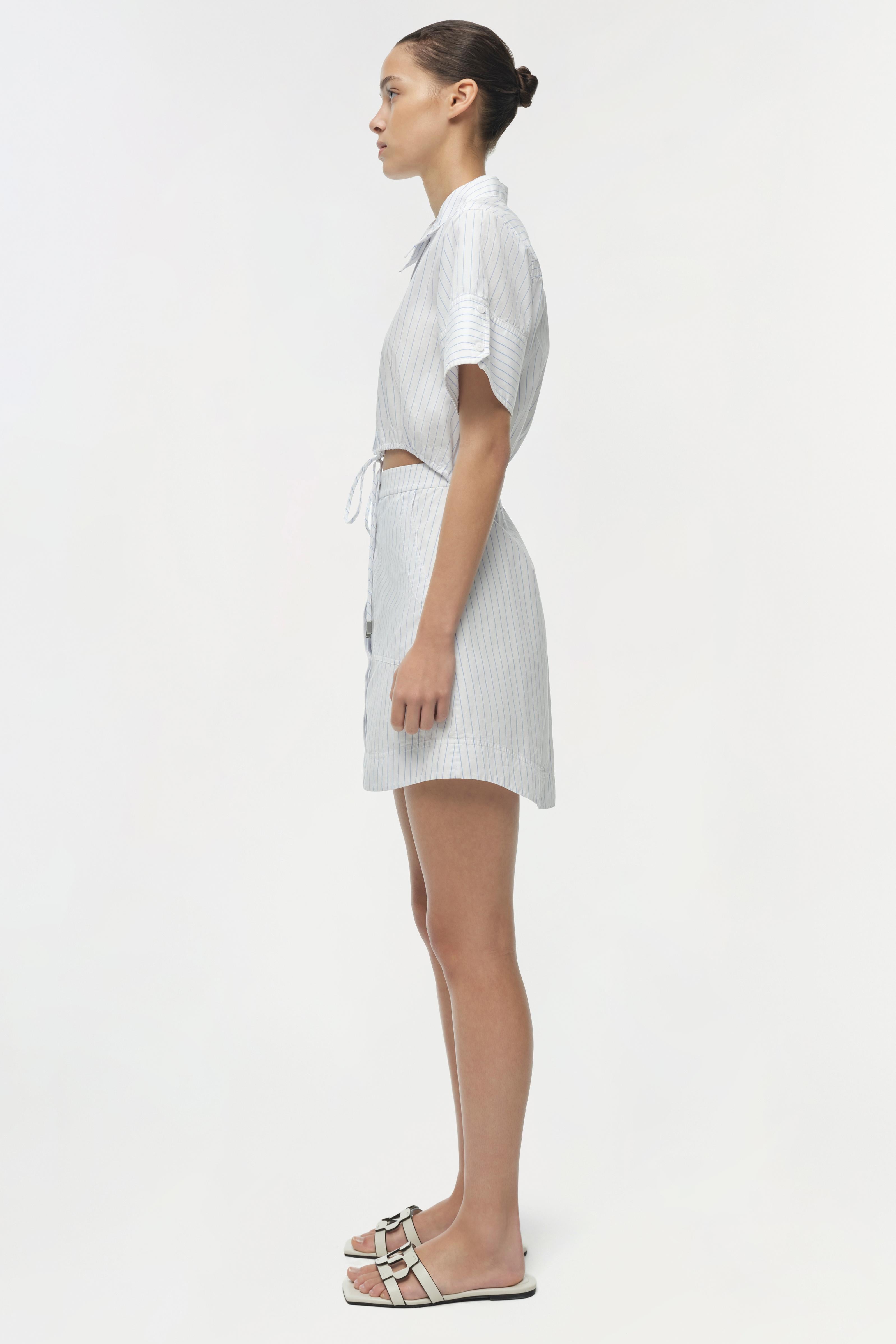 Marcy Cotton Mini Shirt Dress SIMKHAI Marcy Cotton Mini Shirt Dress SIMKHAI