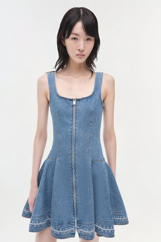 Eleodra Denim Mini Dress