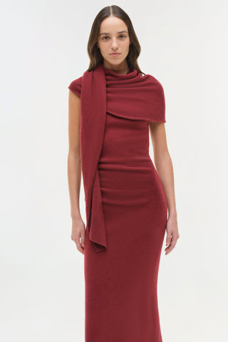 Hathaway Wool Cashmere Midi Dress