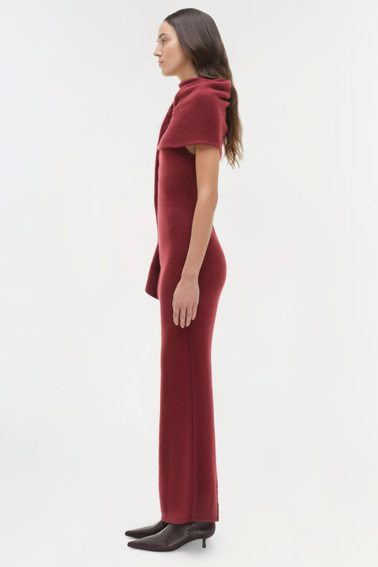 Hathaway Wool Cashmere Midi Dress