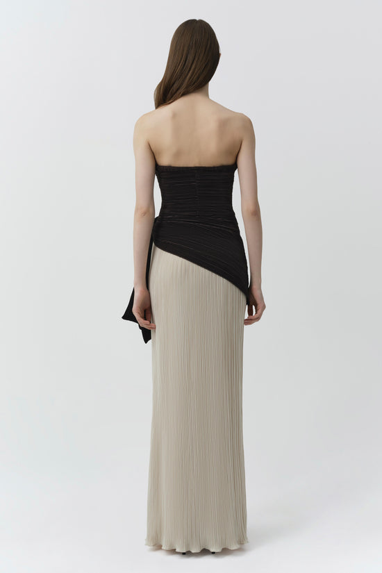 Laia Plisse Bustier Gown