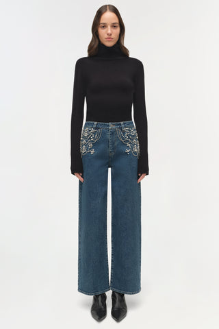Jude Embellished Crop Jean